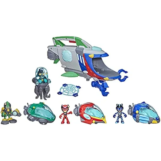 Juego Pj Masks Submarino Con 3 Rovers Y Figuras De Acción