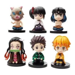 Demon Slayer Nezuko Colección 6 Figuras Sentadas En Bolsa Demon Slayer Nezuko Colección 6 Figuras Sentadas En Bolsa