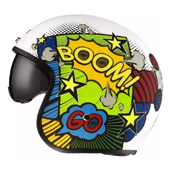 Casco Moto Abierto Con Visor X581 Punto Extremo
