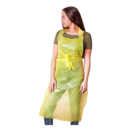Delantal Desechabl Para Adulto Pintar Lazo Largo Fino Unisex