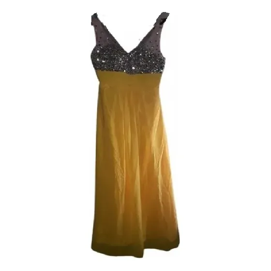 Vestido Gala Fiestas Matrimonio Perlado  Pedreria T/12 Usa
