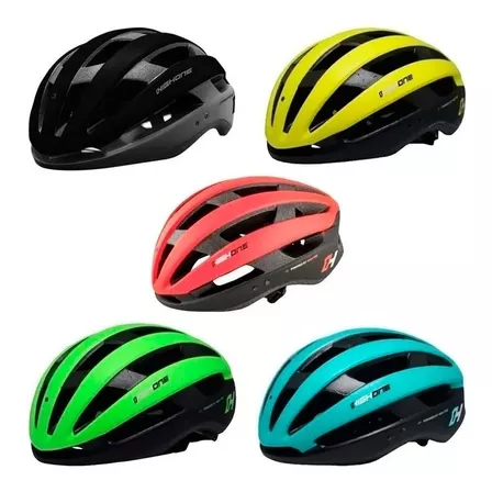 Capacete Ciclismo Mtb Speed High One Wind Aero Cor Verde Neon Tamanho M