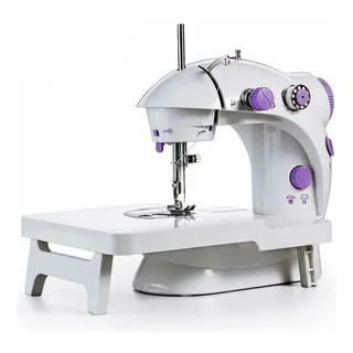 Mini Måquina De Costura Elétrica Com Mesa Portåtil 2 Velocidades Pedal Luz Iwmc-507m Branca Mini Måquina De Costura Elétrica Com Mesa Portåtil 2 Velocidades Pedal Luz Iwmc-507m Branca