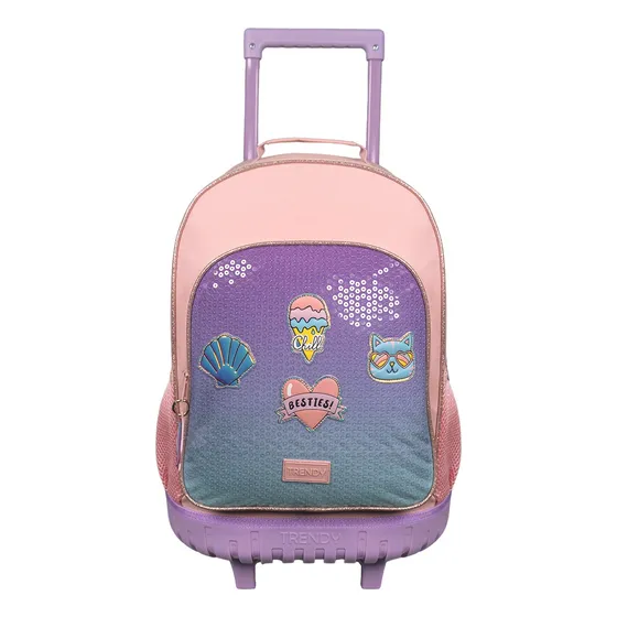 Mochila Escolar Con Carrito Niñas Nenas Jardín Escuela Club