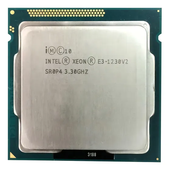 Processador gamer Intel Xeon E3-1230 V2 CM8063701098101 de 4 núcleos e 3.7GHz de frequência com gráfica integrada