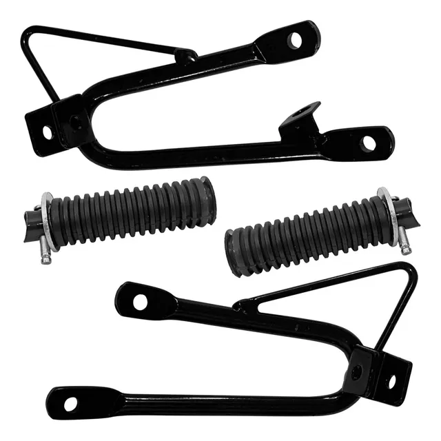 Kit Suporte Do Pedal Pedaleira Traseira Apoio Pé Passageiro