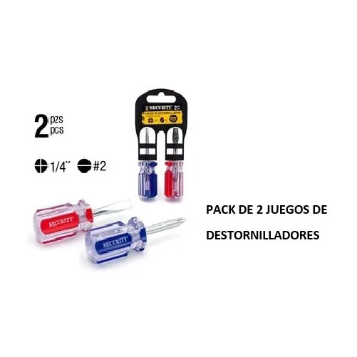  Juego Mini Destornilladores 2 Pcs Security