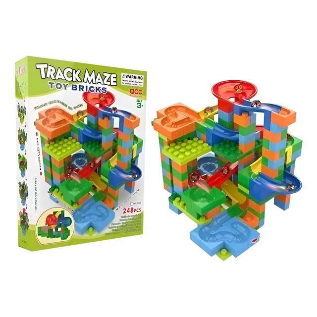 Armatodo Pista De Laberinto Piquis Canicas Track Maze 248 Pz