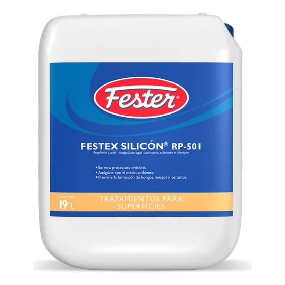 Base Agua Interior Fester Fester Silicon Para Concreto Color Agua Acabado Brillante 19l 24kg