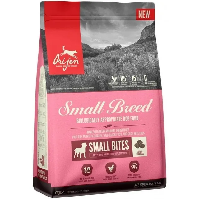 Alimento Orijen Small Breed para perro adulto en bolsa de 1.8kg
