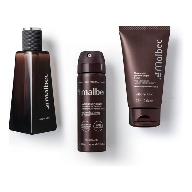 Presente Malbec Masculino O Boticário 3 Itens 50 Ml Presente Malbec Masculino O Boticário 3 Itens 50 Ml
