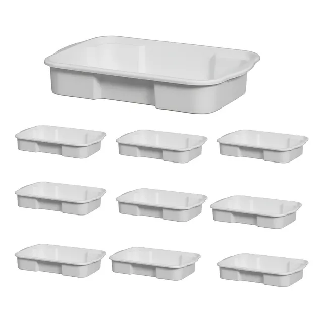 Kit 10 Bandejas 10 Litros Empilhável Salgados E Congelados