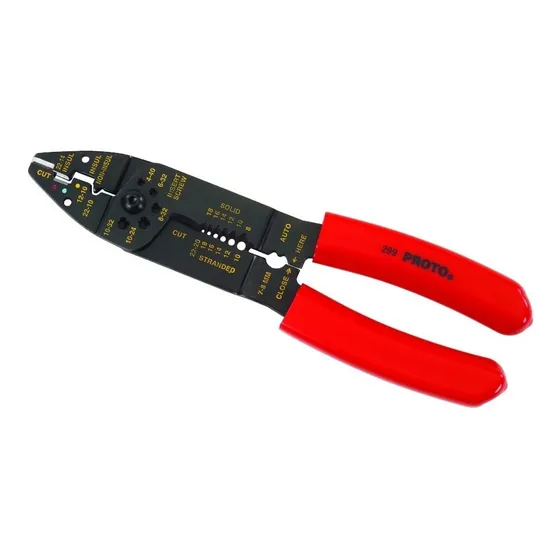 Alicate Pelacable Prensa Terminales 10-22 Awg Proto J299