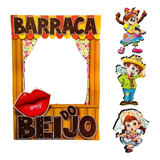 Placa Moldura Barraca Do Beijo Tirar Foto Festa Junina