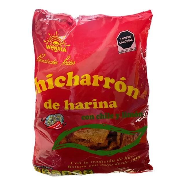 Chicharron Artesanal Harina Botana Enchilada 1 Bolsa 150gr