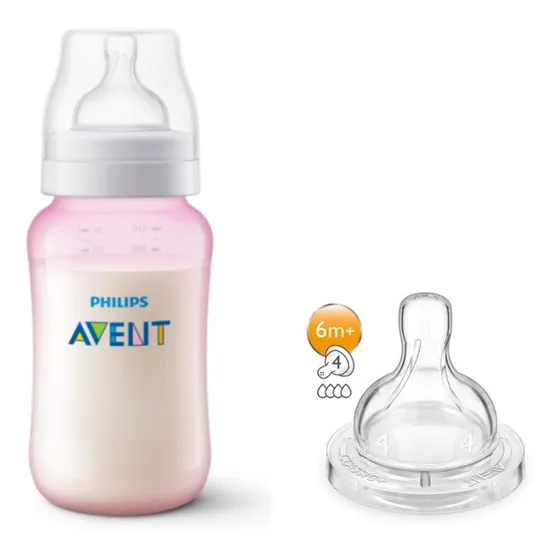 Set Mamadera Anticolicos 330ml Mas Tetina Scd80929 Avent