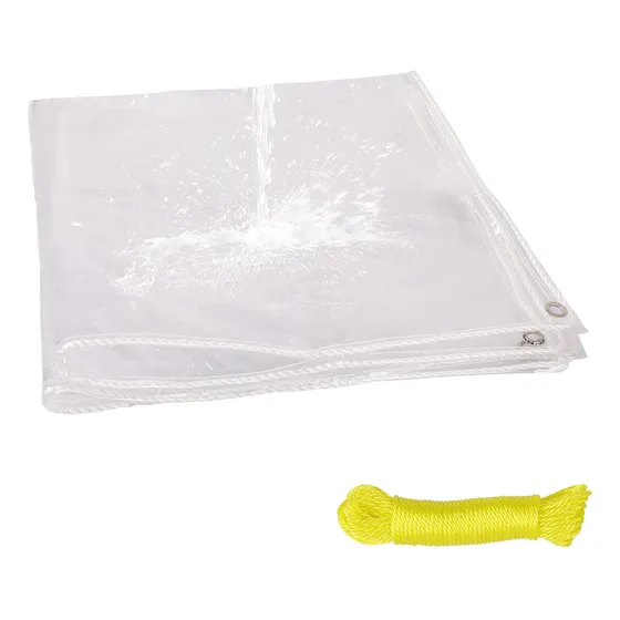 Boshen Lona Transparente 0.551 In Resistente Al Agua Pvc 3.3