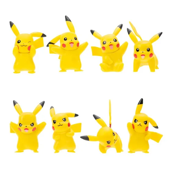 Figuras Pikachu Pokemon Pack X 8 Und