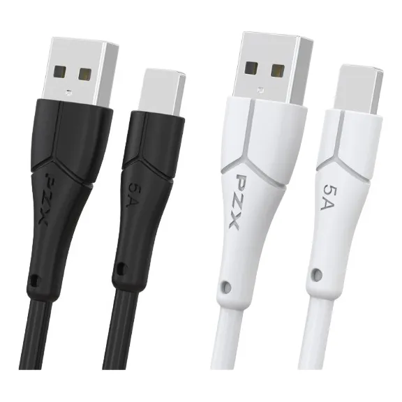 Cable De Carga Rápida Teléfono Tipo C  A Usb Color Blanco