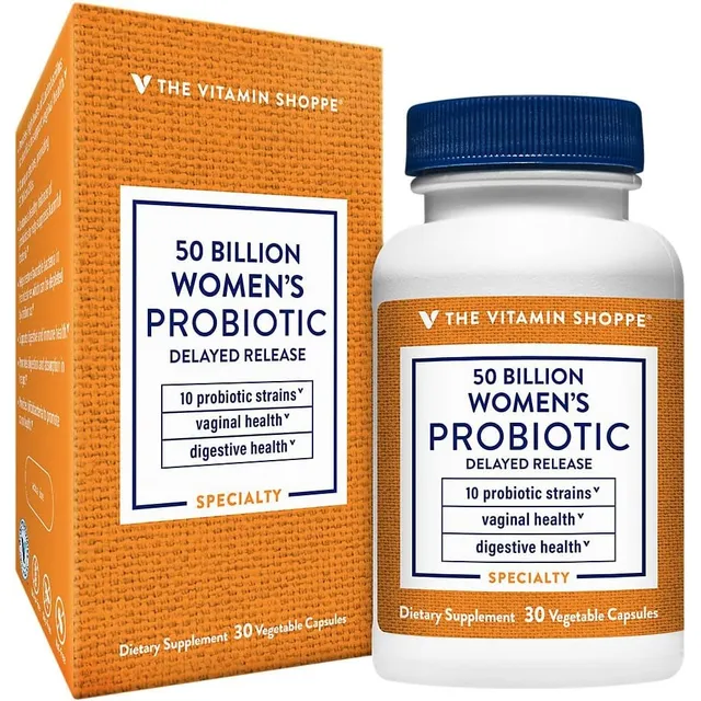 Probióticos 50 Billion The Vitamin Shoppe 30 Cápsulas Sin Sabor