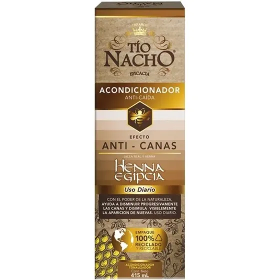  Acondicionador Tío Nacho Henna Egipcia Anti Canas Anti Caída