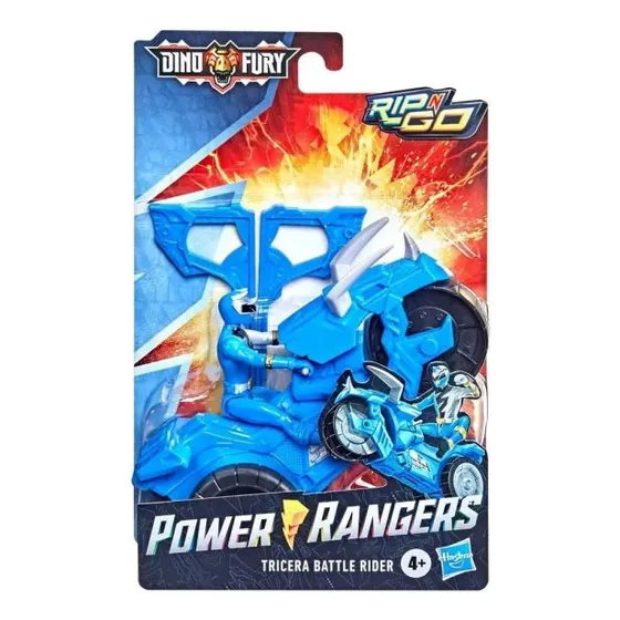Figura Blue Ranger Power Ranger Tricera Battle Rider Dino Fu