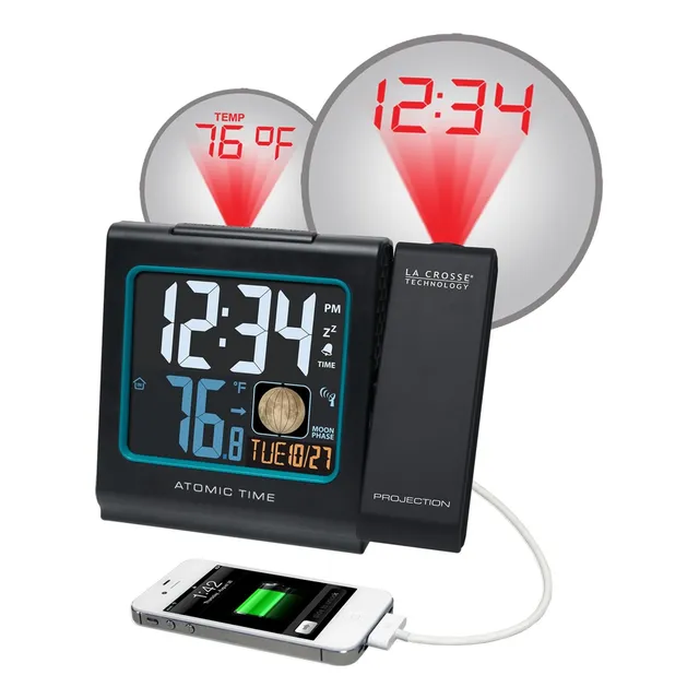 La Crosse Technology -a Reloj Despertador Proyeccion Lcd