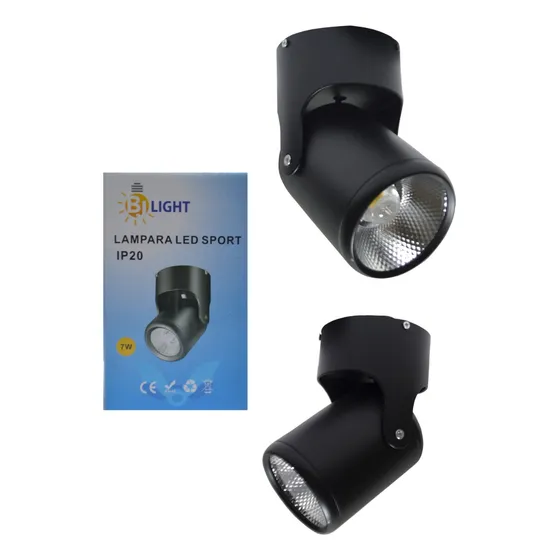Lampara Led Spot Led Cob 10w Carcasa Negra Y Blanca