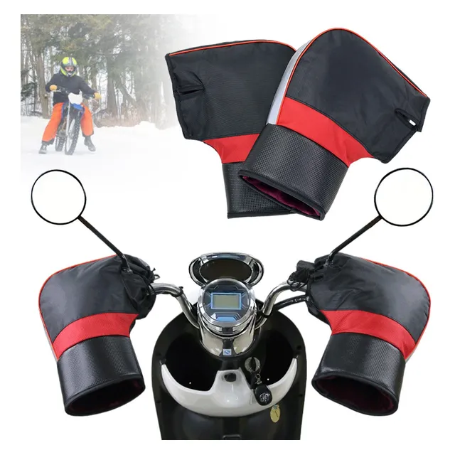 Manoplas Manillar, Invierno Guantes Moto  Impermeab