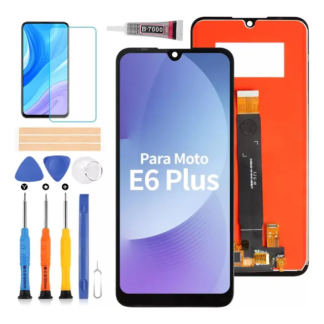 Para Motorola Moto E6 Plus Xt2025 Pantalla Táctil Color Negro