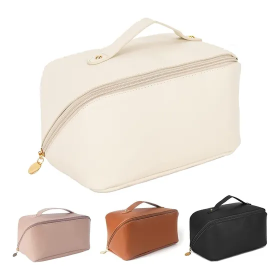 Neceser Cuero Ecologico Portacosmeticos Maquillaje Viaje