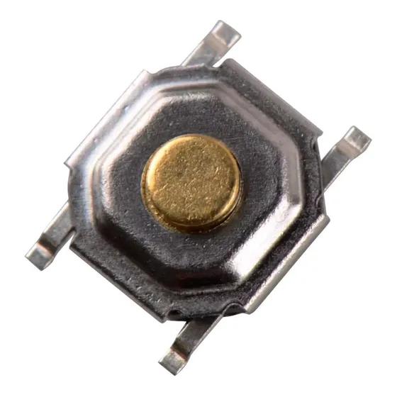 100pzas Boton Push Button 4x4x1.5 Superficial Smd 4 Pines