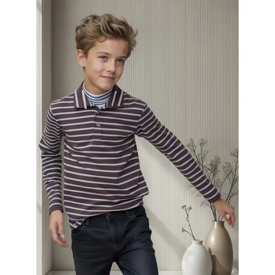 Buzo Chombra Rayado Frisado Guimel Kids Unisex Niños Y Teens