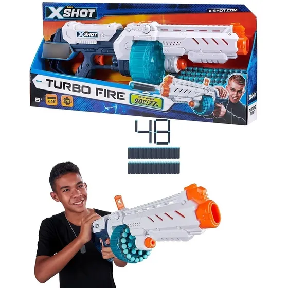 Ametralladora Pistola Lanza Dardo Premium Gigante Turbo Fire