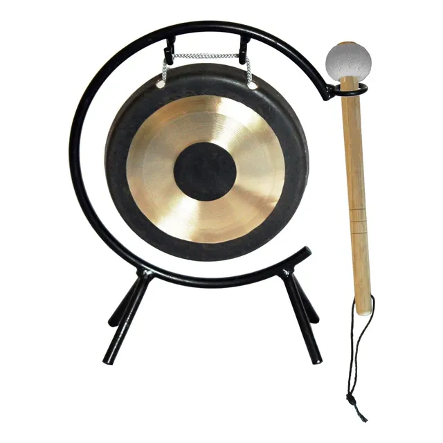 Gong Chau Chino Soporte Y Mazo De Arborea - Bronce 15cm