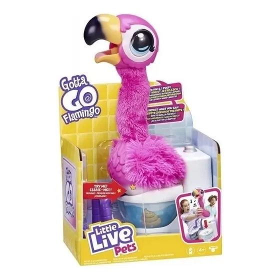 Pelúcia Interativa Little Live Pets Gotta Go Flamingo Fun