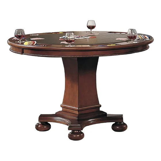 Bellagio Mesa De Comedor Y Juego Tapa De Póquer Reversible
