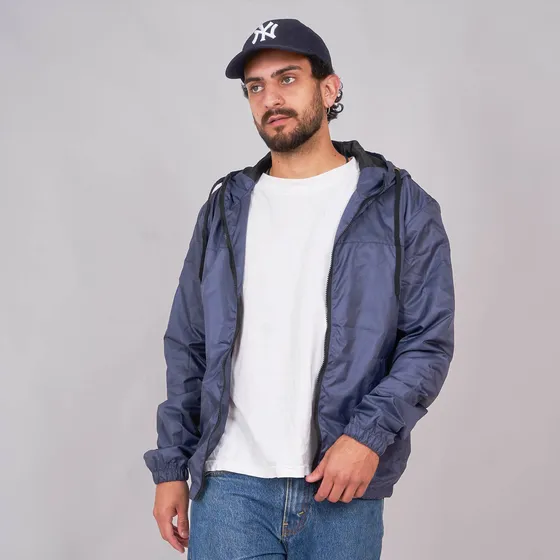 Customs Ba Rompeviento Liverpool Hombre Impermeable Azul