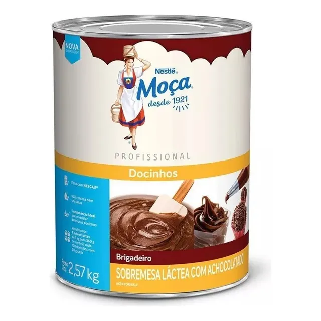 Recheio Cobertura Brigadeiro Docinhos Nestlé Lata 2,57kg