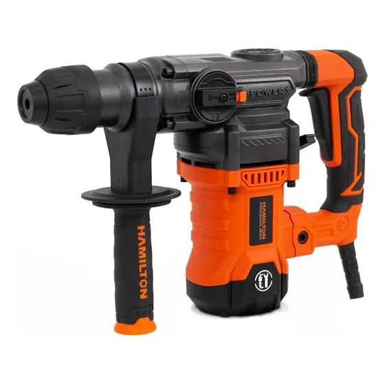 Rotomartillo 1500w 7,5j Con Accesorios - Hamilton Hrm005 Color Naranja Frecuencia 50 Hz/60 Hz