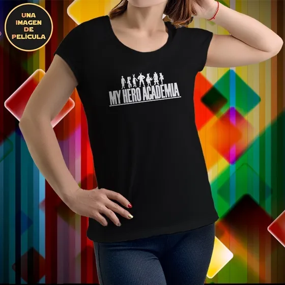 Remera Algodón Mujer Anime Manga Otaku Todos Los Personajes