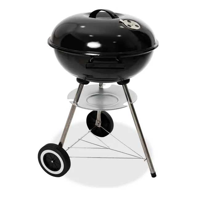 Asador De Carne De Carbón Acero Inoxidable Circular Ruedas