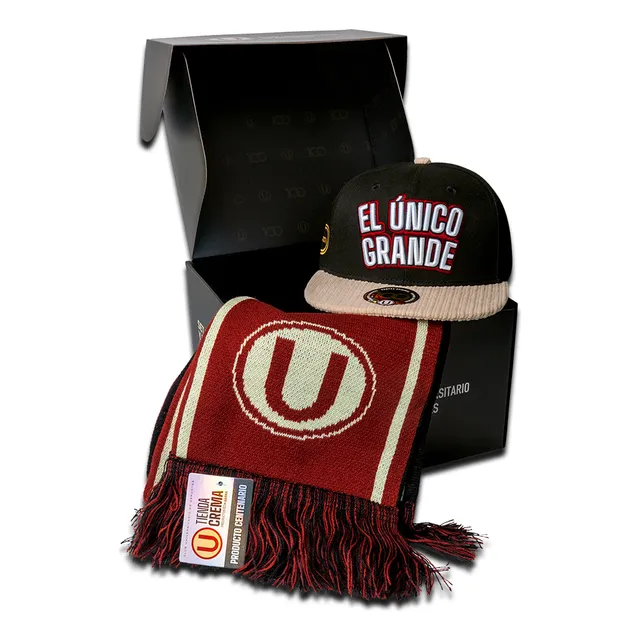 Set Del Hincha Universitario Único Grande  - Gorra Y Bufanda