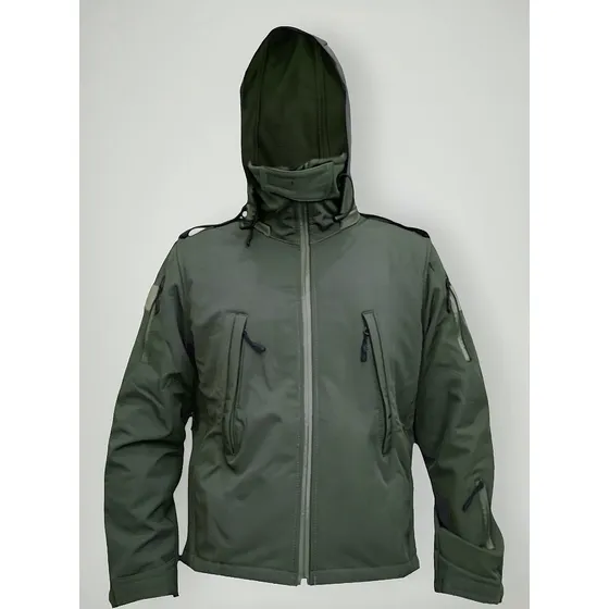 Campera Softshell Táctica Campinox Capucha Desmontable