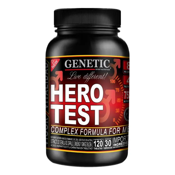 Hero Test Genetic Potencia Prohormonal Zinc Ginkgo Libidosex