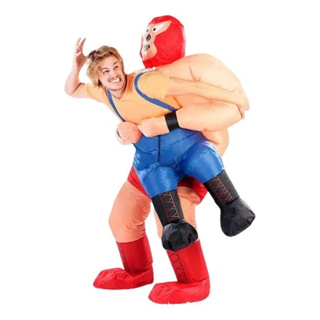 Disfraces Inflables De Luchador Para Hombre Adulto, Hallowee