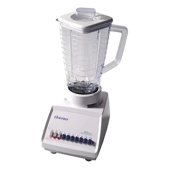 Licuadora Oster Osterizer 4107 1.25 L blanca con vaso de plástico