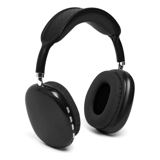 Auriculares P9 Pro Max Bluetooth Con Batería Recargable Color Negro