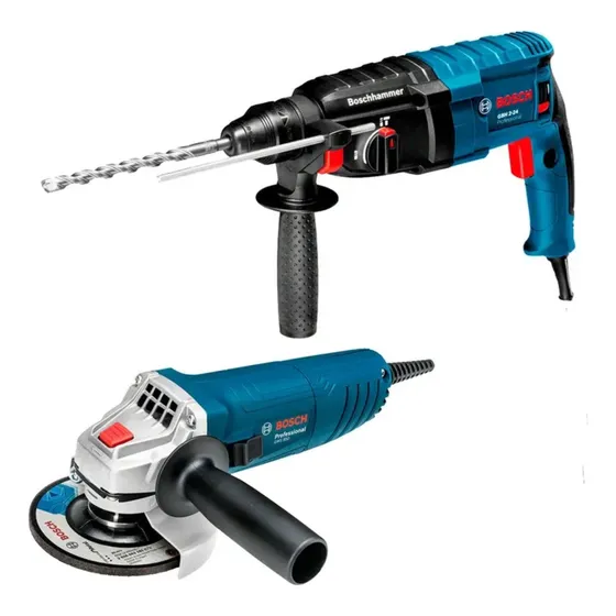 Rotomartillo Gbh 2-24d Bosch + Esmeril Angular Gws 850