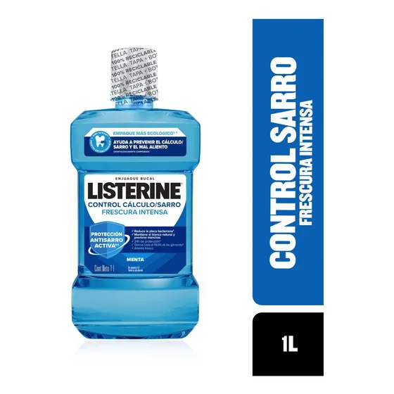 Enjuague Bucal Listerine® Control Sarro Con Alcohol 1 L